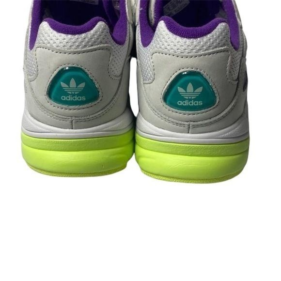 Adidas Yung 69 Chasm J White Purple 6.5 Youth Kids 90s Womens Chunky Y2K Green - Picture 7 of 9